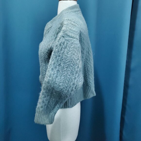 Vintage 70s Highland Homes Scottish 100% Wool Cropped Cardigan - S - Picture 3 of 12